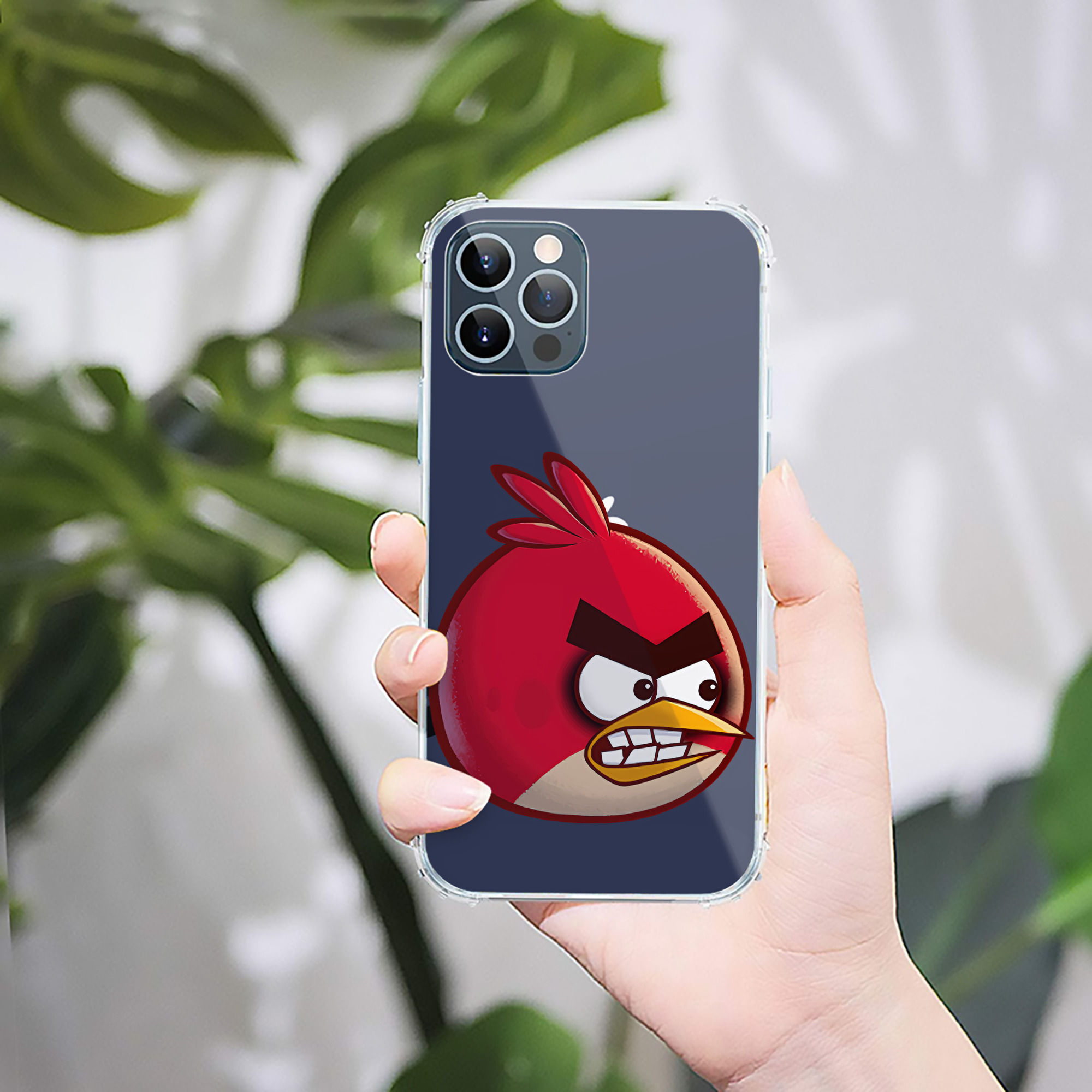 （画像用） Angry Birds アングリーバード 【iPhone 12シリーズ対応】透明スマホケース（クリアソフトケース）